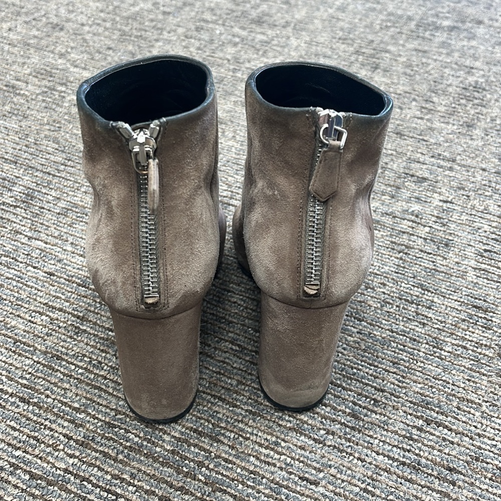 Prada Taupe Suede Ankle Boots - Picture 4 of 6